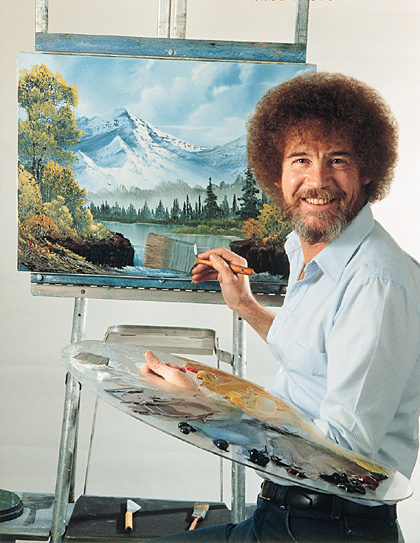 Bob Ross at Easel