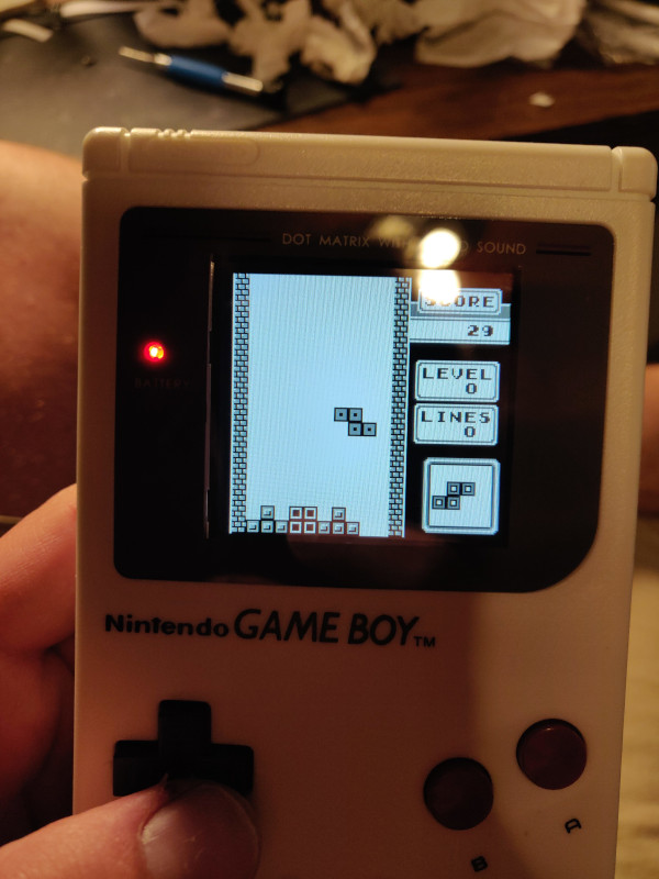 Tetris on the GameBoy